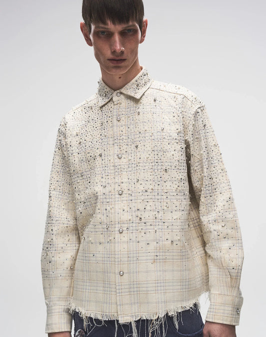 BORC Birth of Royal Child 20K Pearl Diamond Shirt Beige