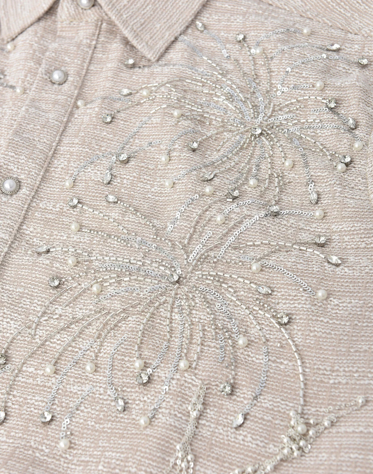 BORC Birth of Royal Child Fireworks Beaded Diamond Shirt
