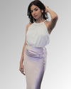 Celeste Rhinestone Pencil Skirt (Lavender)