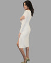 Lyra Long Sleeve Slit Dress