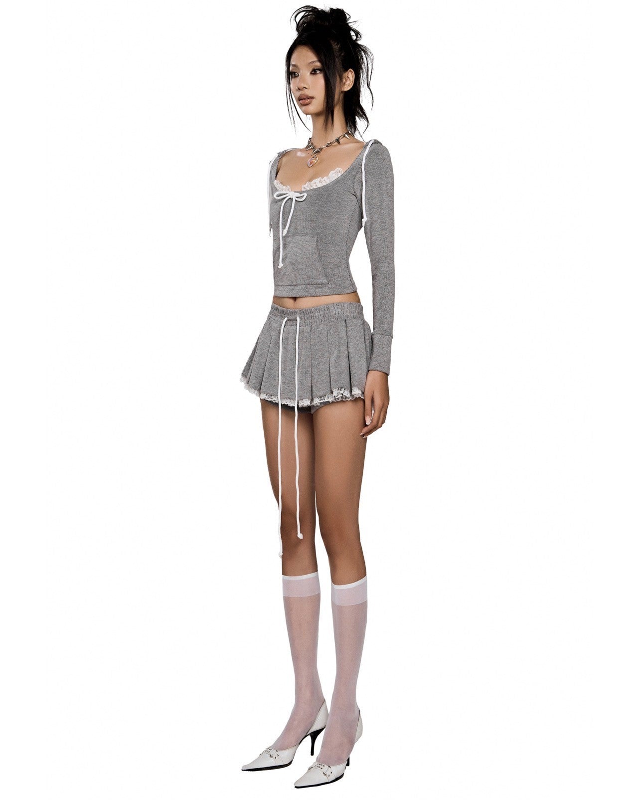 LSOUL Carlos Gray Sweatshirt Set