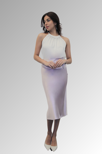 Celeste Rhinestone Pencil Skirt (Lavender)