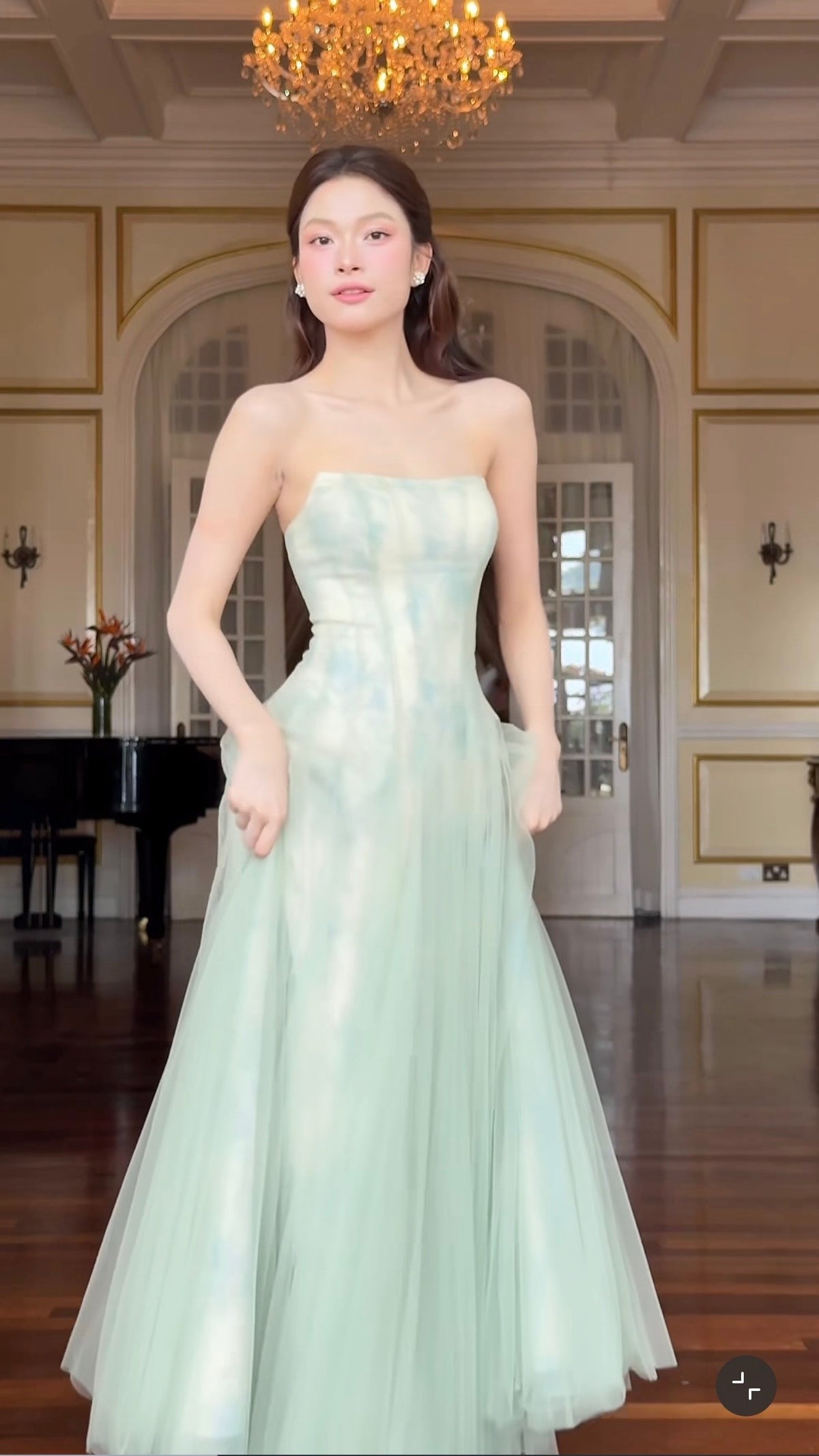 SoVintage Dasha Mint Green Slip Dress