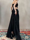 CROWCREW Ancient Greek Opulent Cross-Back Maxi Dress