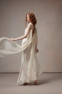 Fa Sogno Dawn Veil White Gown