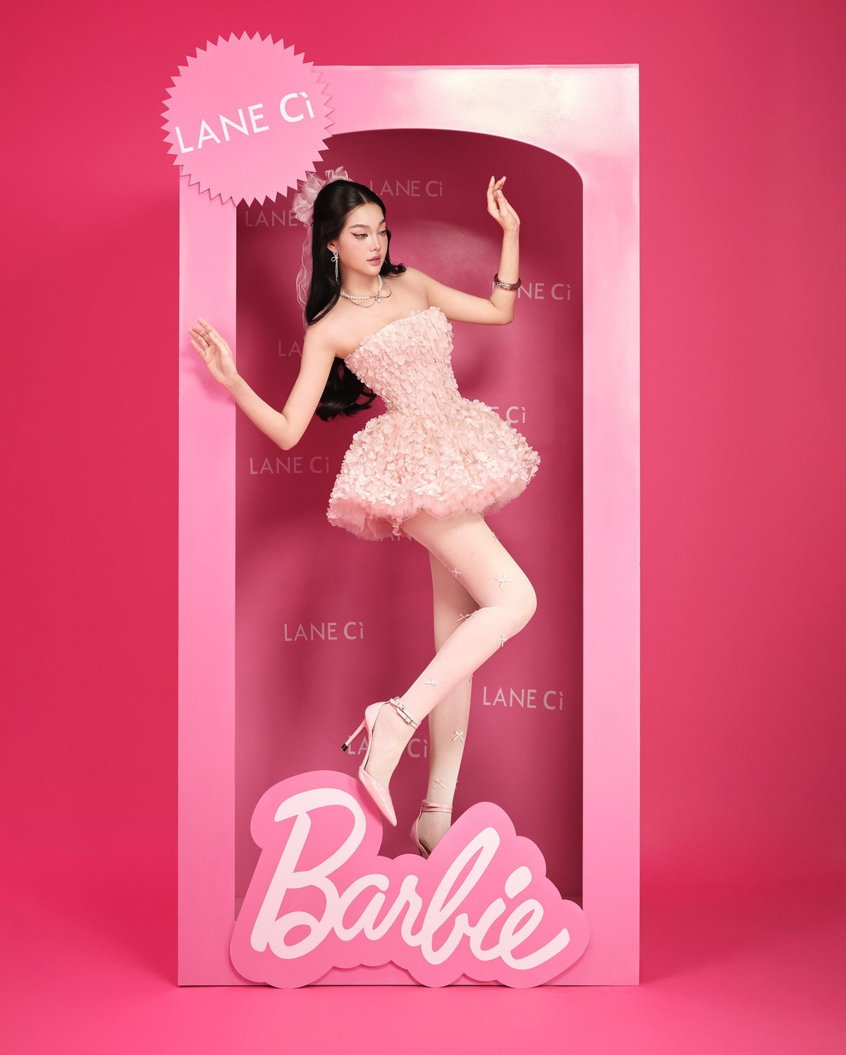 LANE CI Misa Sweet Puff Dress