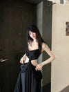 CROWCREW Ancient Greek Opulent Cross-Back Maxi Dress