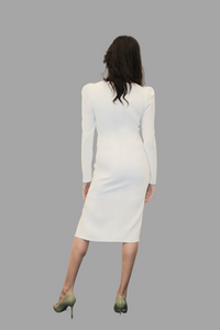 Lyra Long Sleeve Slit Dress