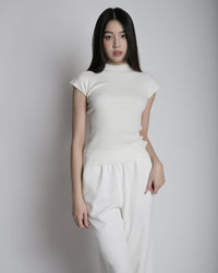 Short Sleeve Wool Top