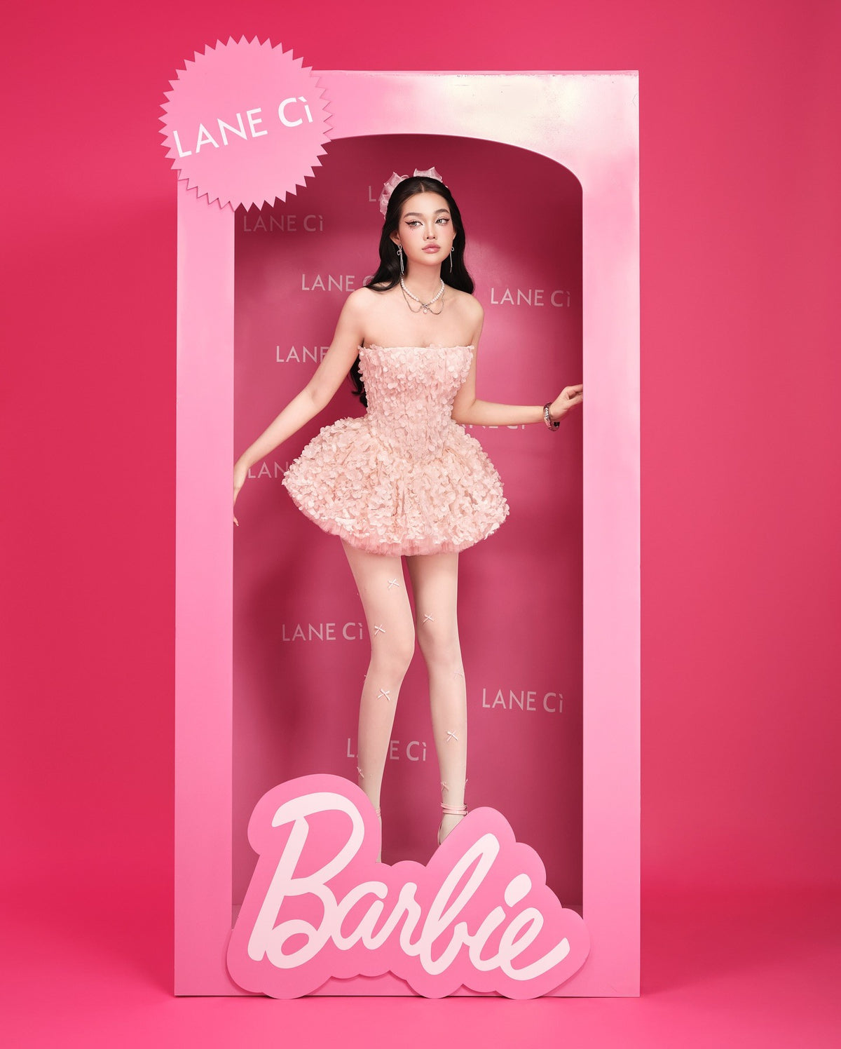 LANE CI Misa Sweet Puff Dress