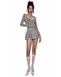 LSOUL Carlos Gray Sweatshirt Set