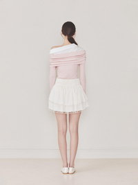 Not Your Rose Lily Off-Shoulder Long-Sleeve Top Pink