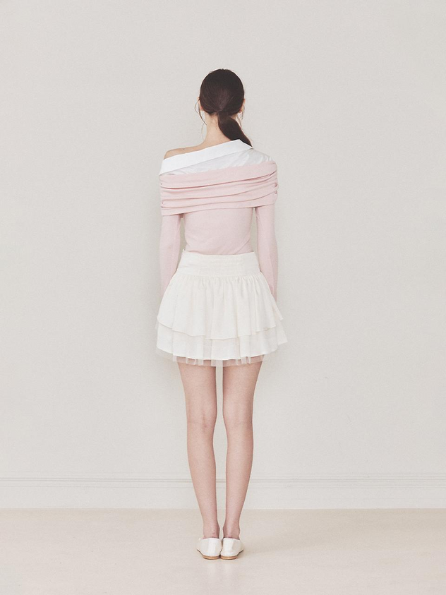Not Your Rose Lily Off-Shoulder Long-Sleeve Top Pink