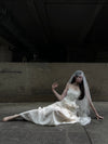 CROWCREW White Mist Fishbone Strapless Dress