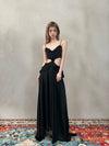 CROWCREW Ancient Greek Opulent Cross-Back Maxi Dress