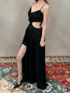 CROWCREW Ancient Greek Opulent Cross-Back Maxi Dress