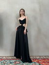 CROWCREW Ancient Greek Opulent Cross-Back Maxi Dress