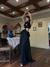 CROWCREW Ancient Greek Opulent Cross-Back Maxi Dress