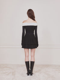 Not Your Rose Blair Off-Shoulder Bow Long-Sleeve Top