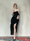 CROWCREW Nightfall Gathered Slim-Fit Dress