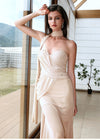 Sheer Luck Kira Mesh Flutter Ruffle Ruffle Maxi Dress Dress (Light Pink)