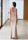 Sheer Luck Kira Mesh Flutter Ruffle Ruffle Maxi Dress Dress (Light Pink)
