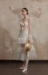 Fa Sogno White Saree Maxi Skirt