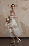 Fa Sogno White Saree Maxi Skirt