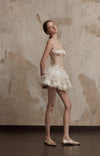 Fa Sogno White Layer Mini Skirt
