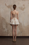 Fa Sogno White Layer Mini Skirt