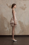 Fa Sogno Pink V neck Halter Dress
