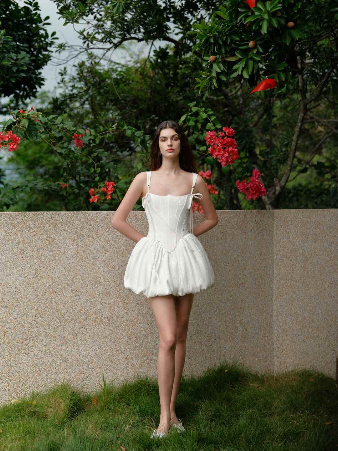 Sheer Luck Amari Corset Slimming Mini Dress