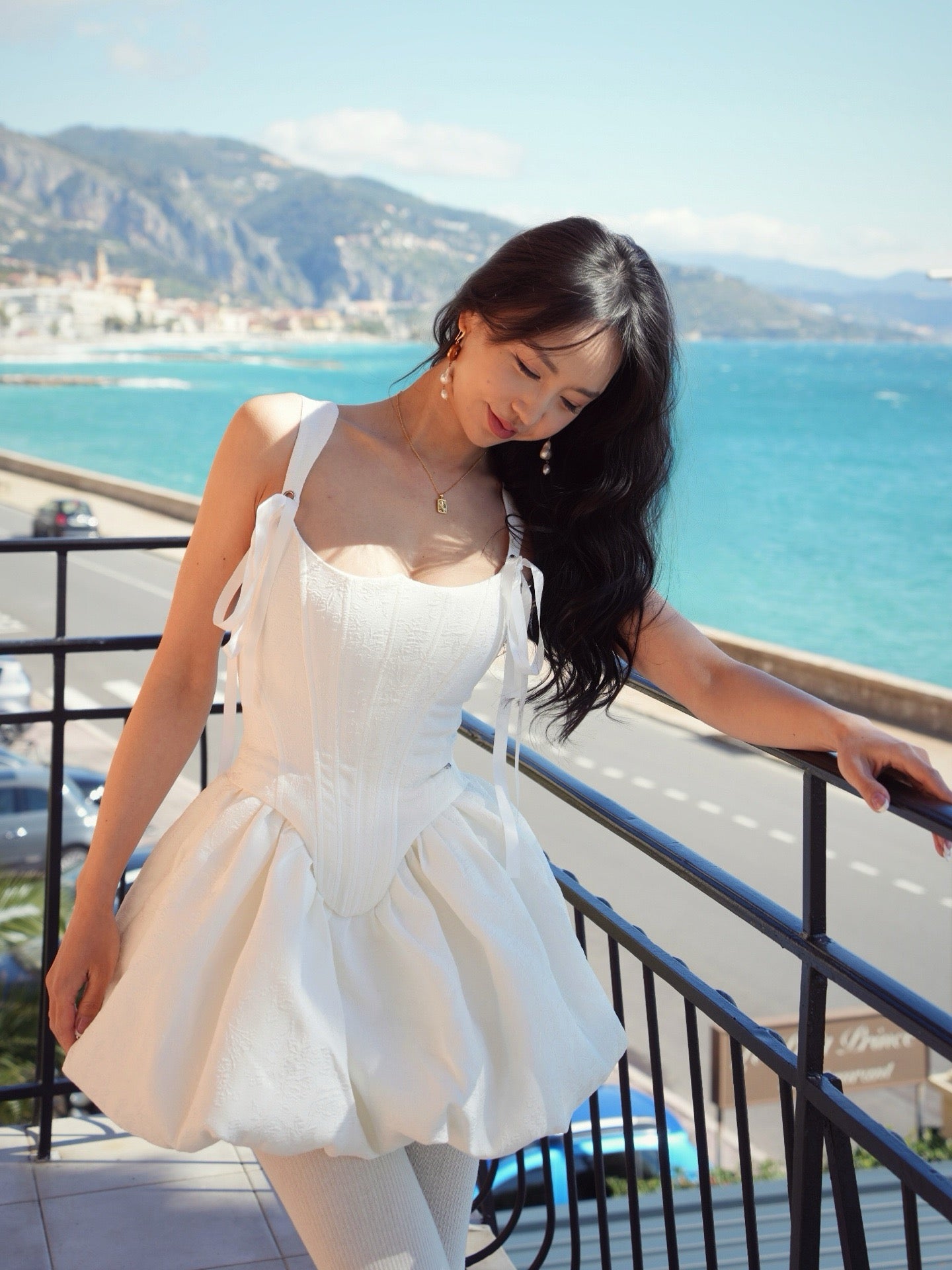 Sheer Luck Amari Corset Slimming Mini Dress – MUE NEW YORK