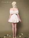 First Date Ivory Bow Dress