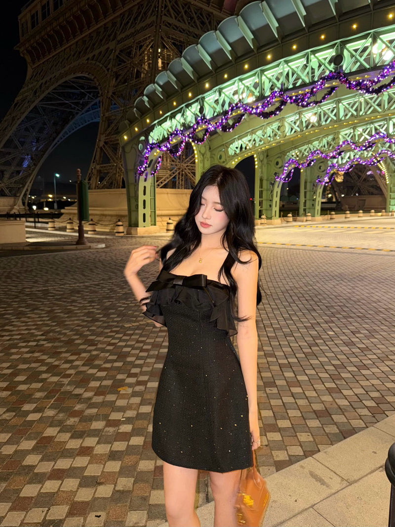 First Date Black Starry Sky Dress