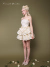 First Date Ivory Layered Dress