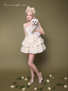 First Date Ivory Layered Dress