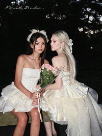 First Date Ivory Layered Dress