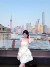 First Date Ivory Layered Dress