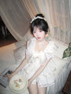 First Date Ivory Ruffled Collar Dress