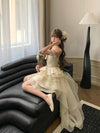 First Date Ivory Dress with Train
