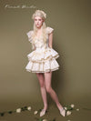 First Date Ivory Ruffled Collar Dress
