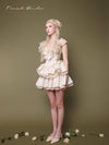First Date Ivory Ruffled Collar Dress