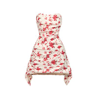 PB Pomegranate Flower Print Sheath Mini Dress