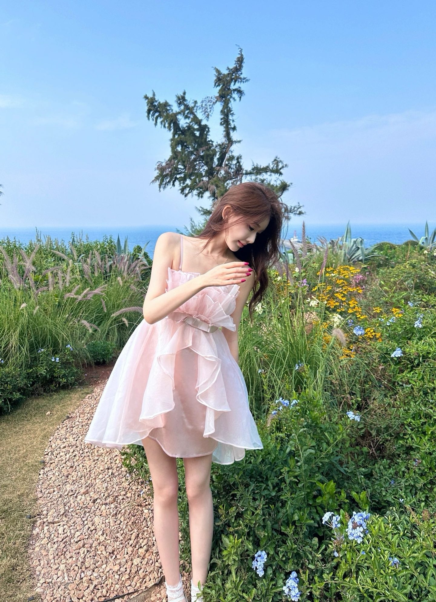 First Date Pink Bouquet Dress
