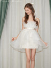 First Date White Bouquet Dress