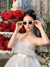 First Date White Bouquet Dress