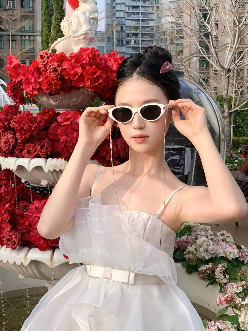 First Date White Bouquet Dress