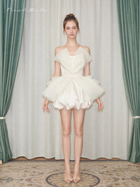 First Date White Flower Sheer Sleeveless Dress