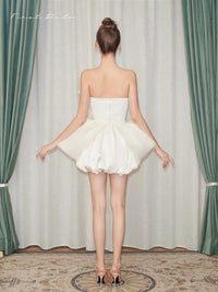 First Date White Flower Sheer Sleeveless Dress